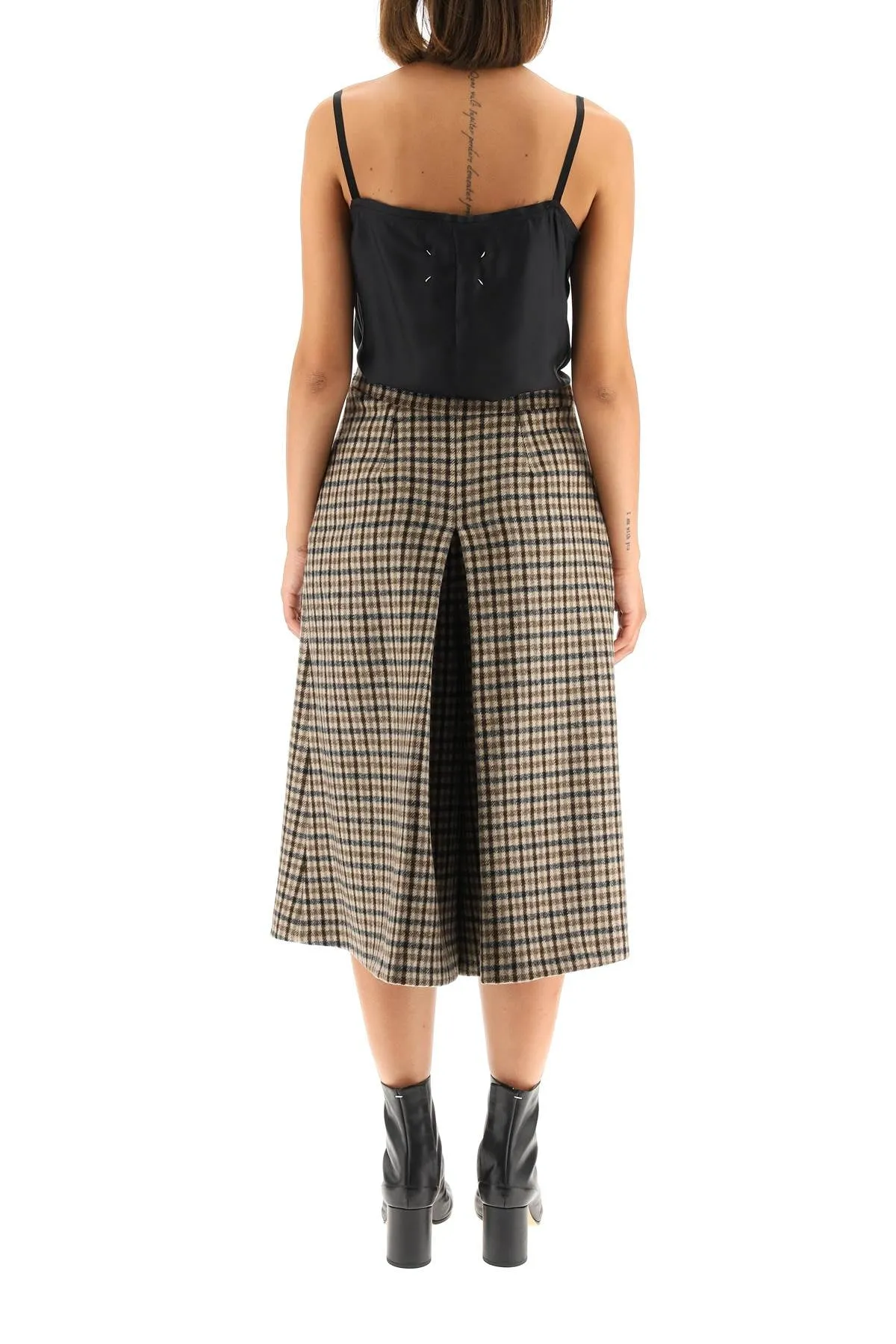 Maison Margiela Check Skirt Sleeveless Dress