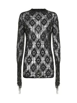 Maison Margiela Distressed Long-Sleeved Top