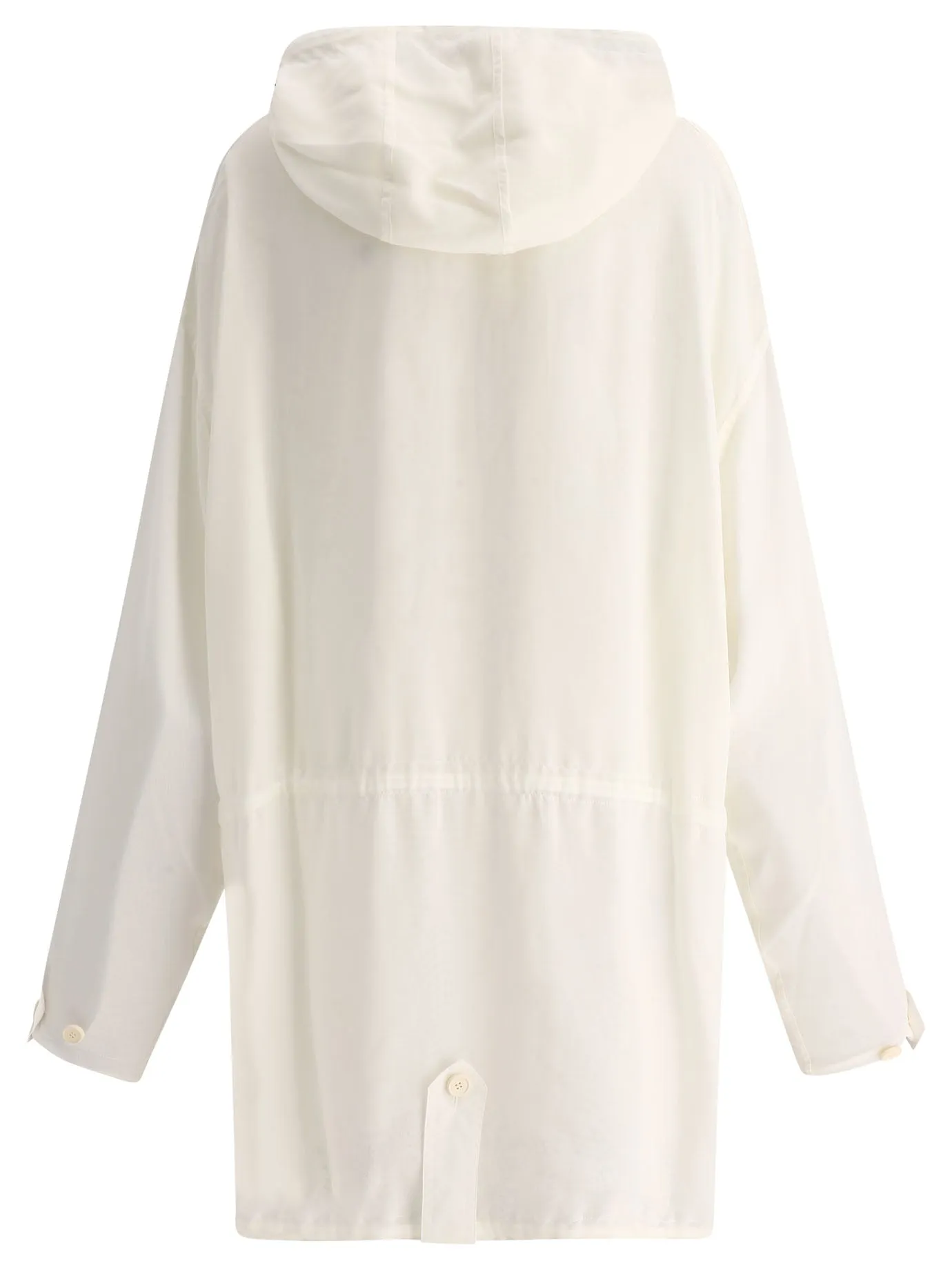 Maison Margiela Drawstring Waist Hooded Coat