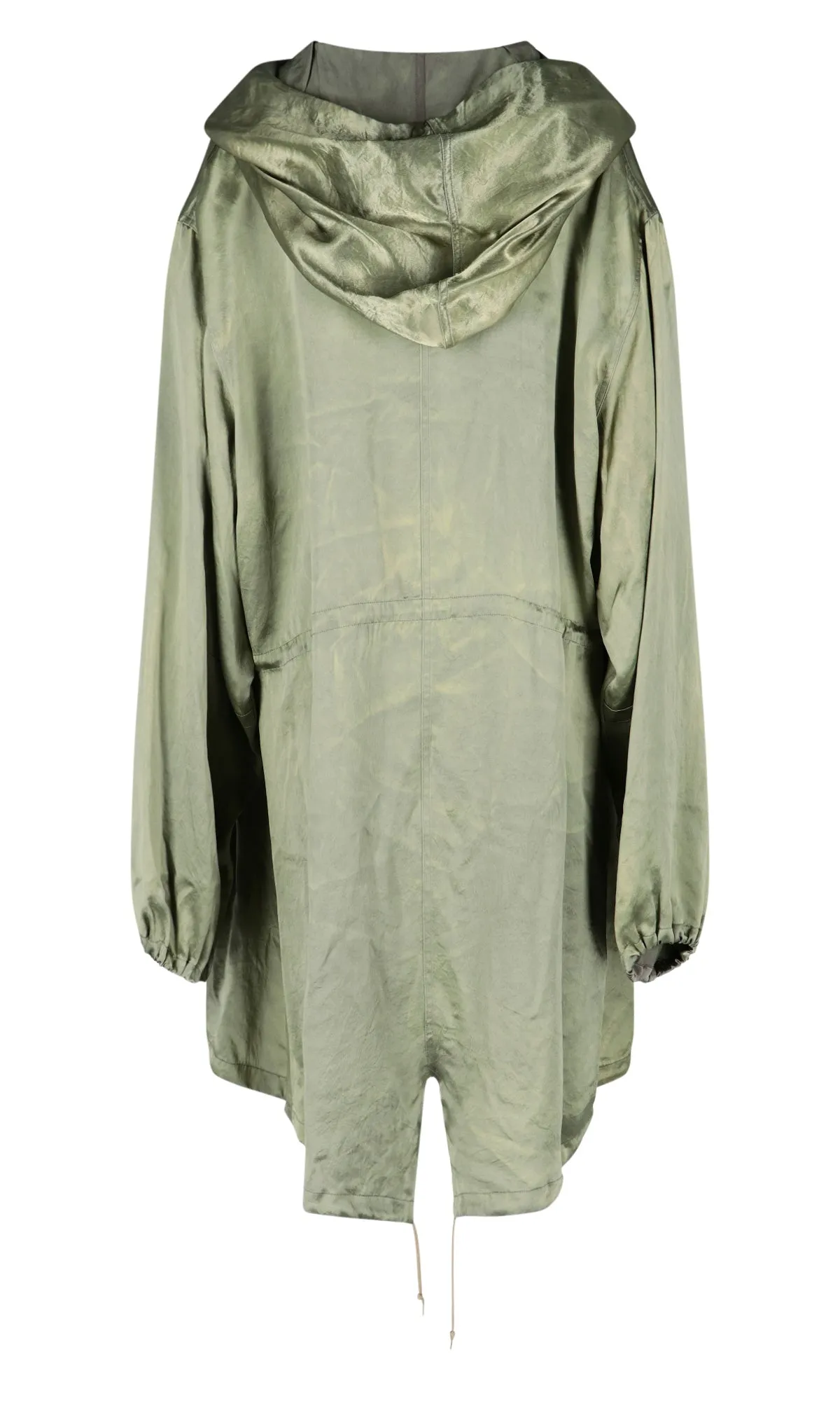 Maison Margiela Drawstring Waist Hooded Coat