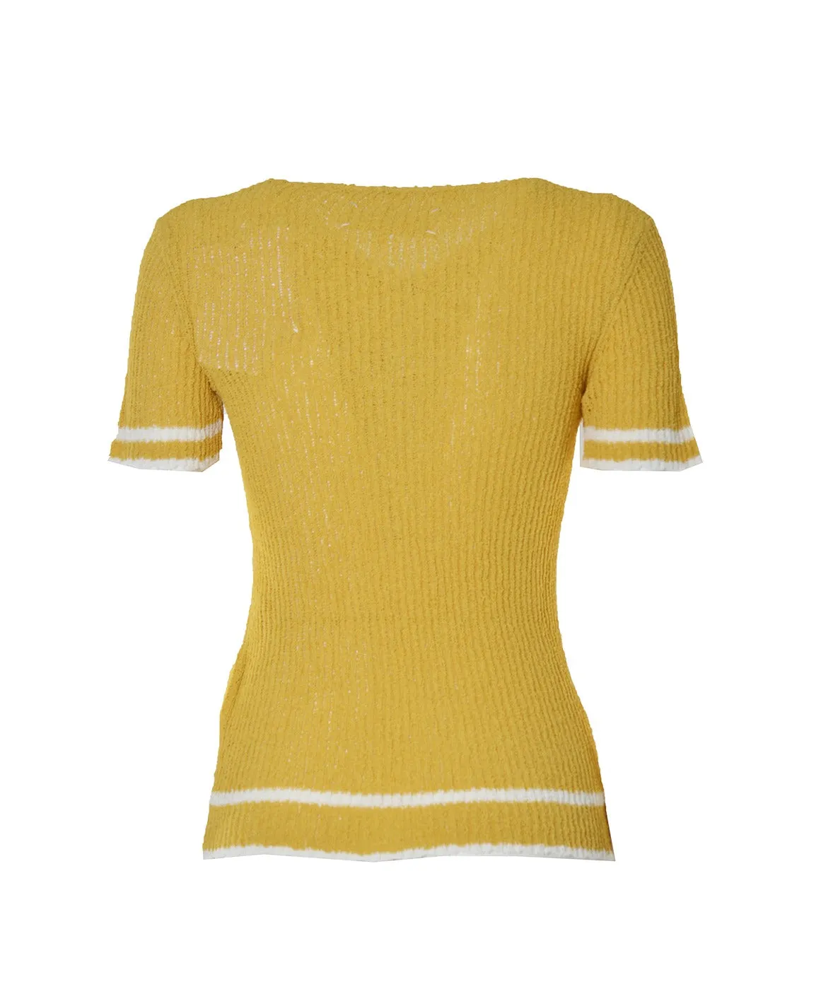Maison Margiela Flower Detailed Knitted Top
