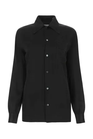 Maison Margiela Four-Stitch Buttoned Satin Shirt