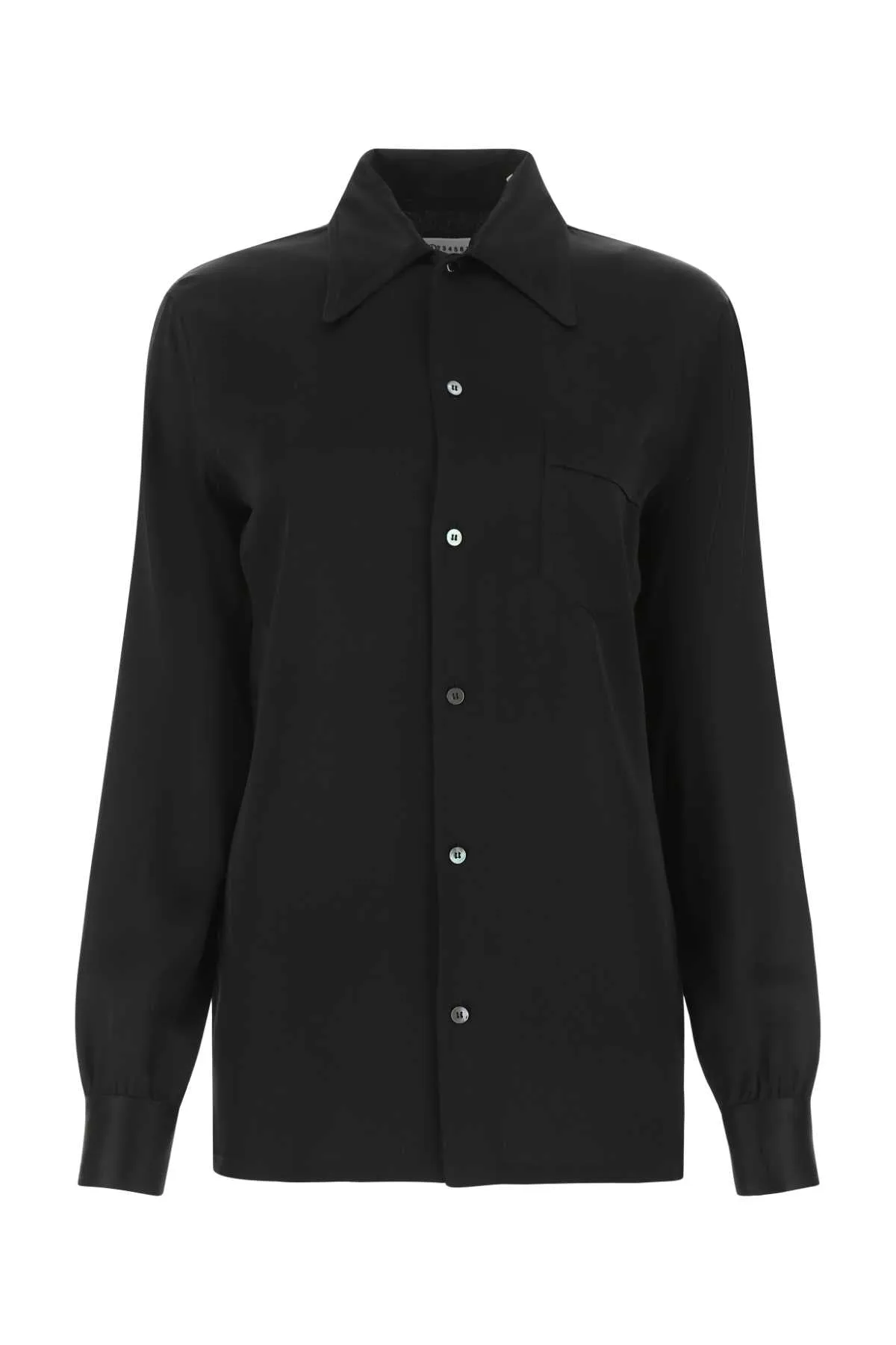 Maison Margiela Four-Stitch Buttoned Satin Shirt