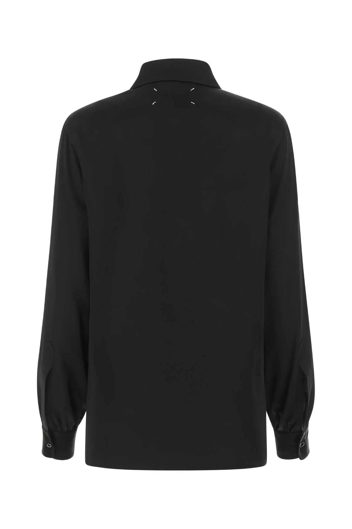 Maison Margiela Four-Stitch Buttoned Satin Shirt