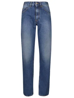 Maison Margiela High Waisted Straight Leg Jeans