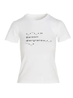 Maison Margiela Logo Printed Crewneck T-Shirt