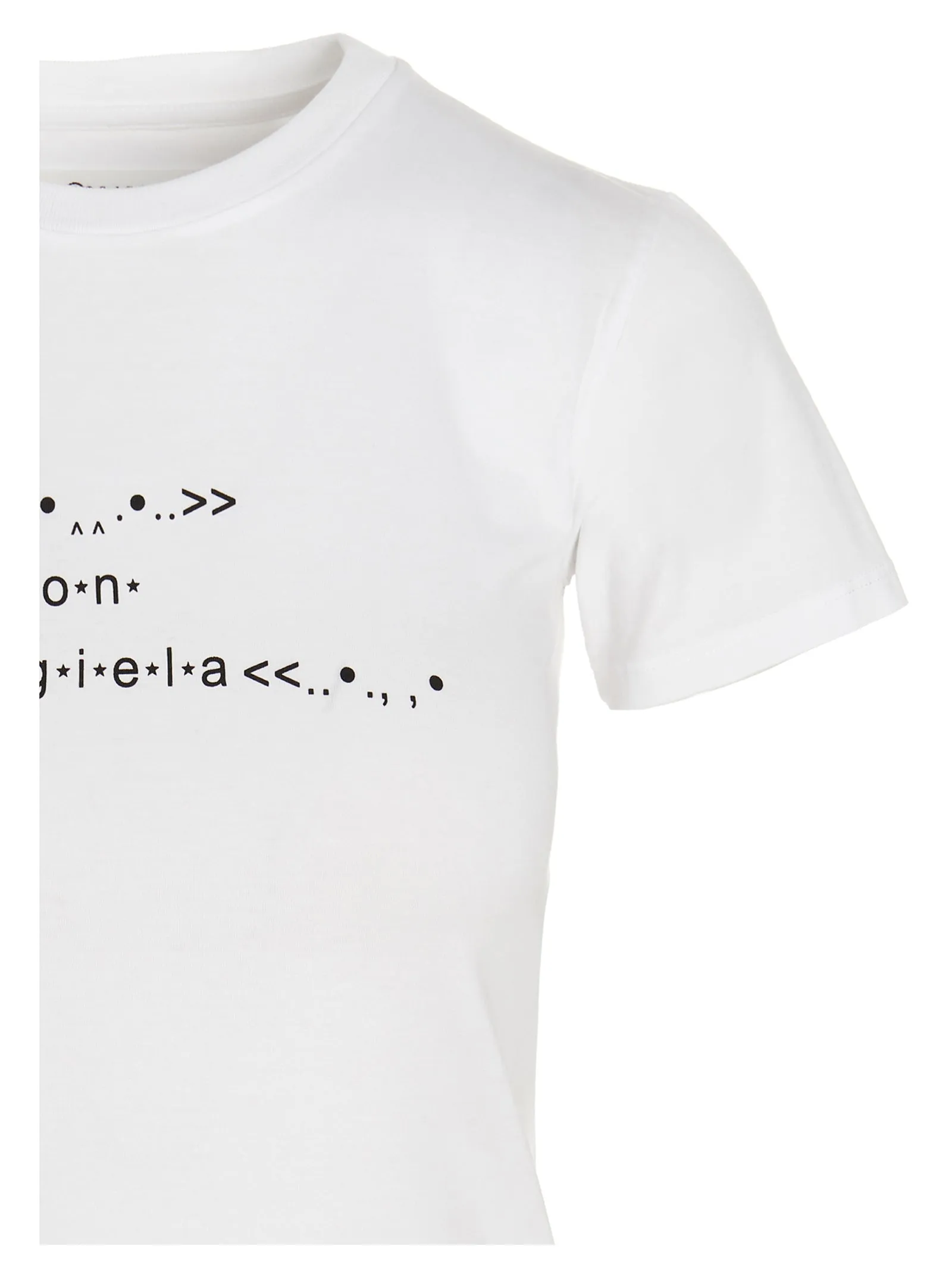 Maison Margiela Logo Printed Crewneck T-Shirt