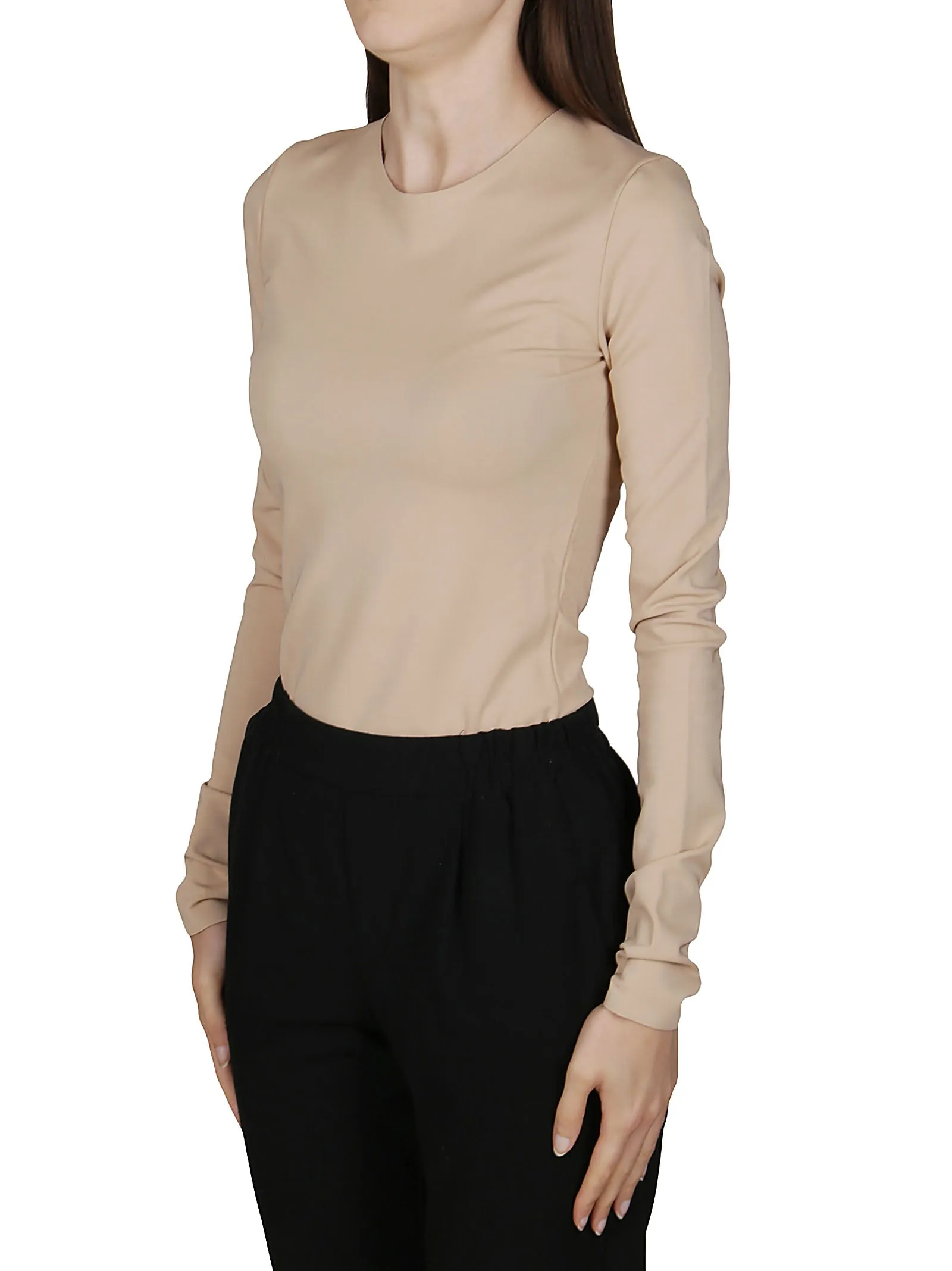Maison Margiela Long-Sleeve Bodysuit Top