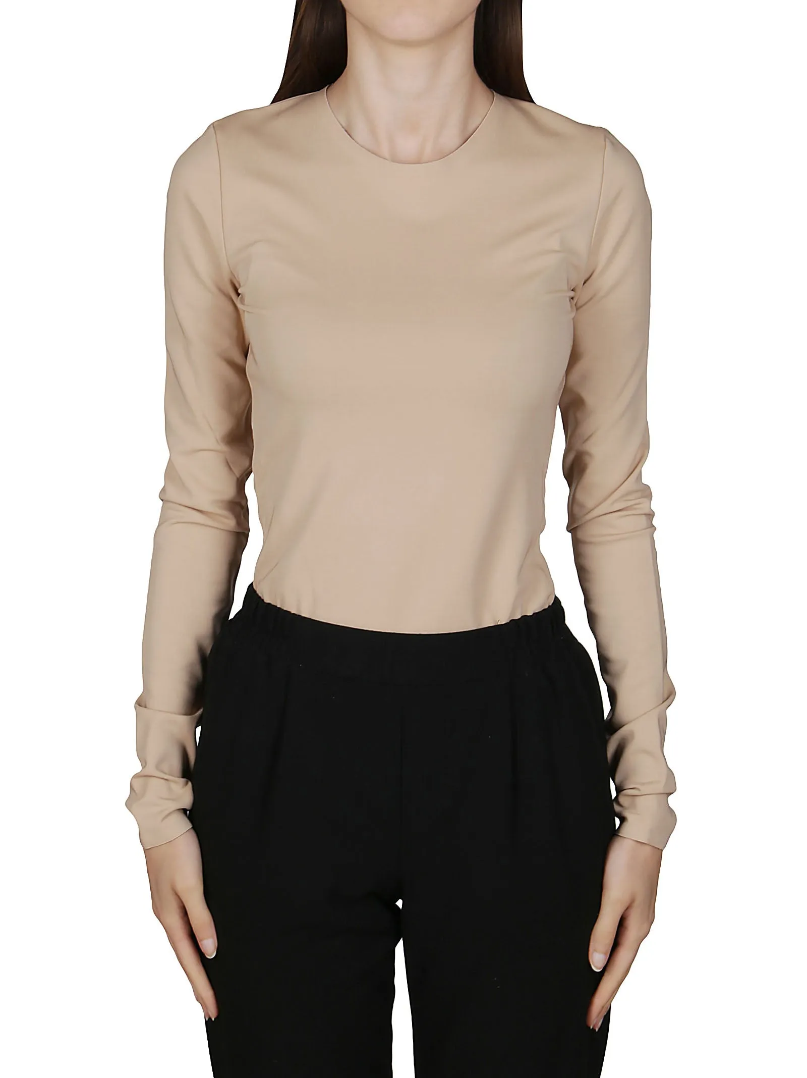Maison Margiela Long-Sleeve Bodysuit Top