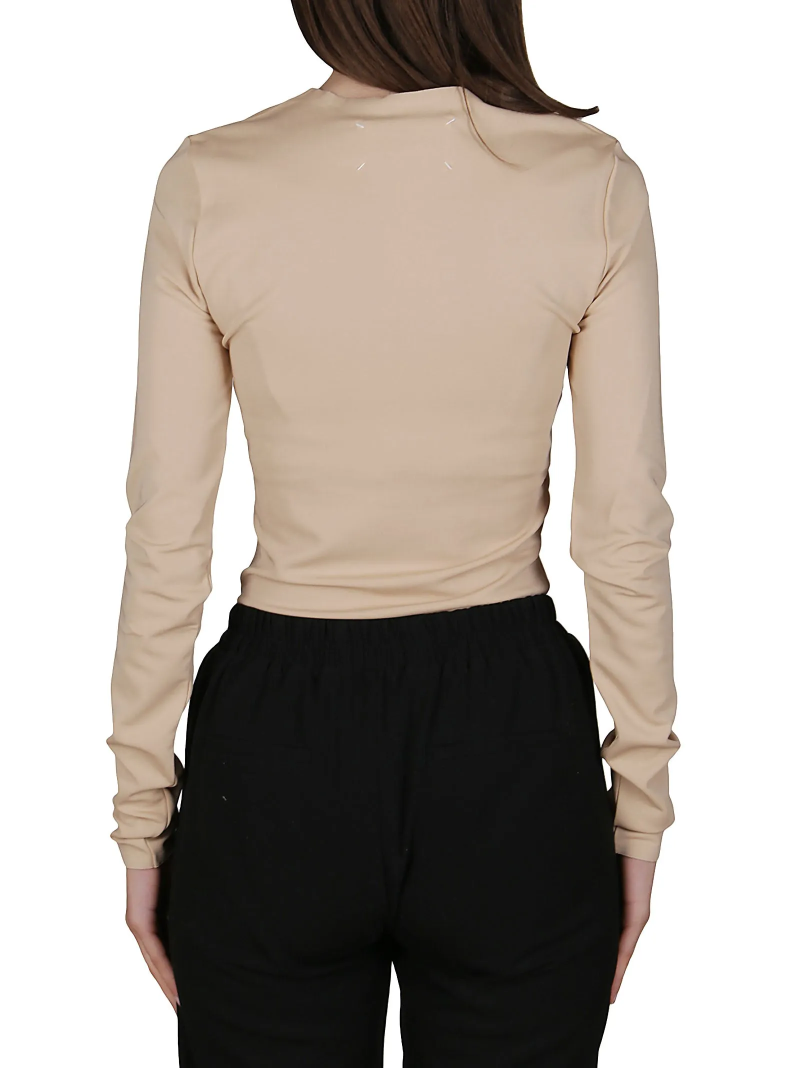 Maison Margiela Long-Sleeve Bodysuit Top