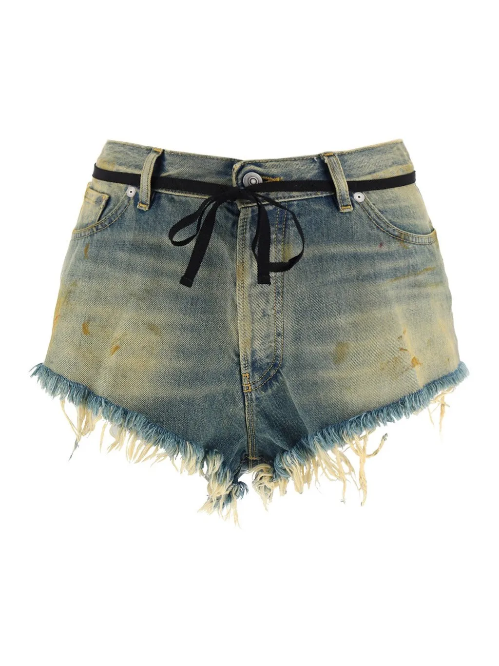 Maison Margiela Mid-Rise Distressed Shorts
