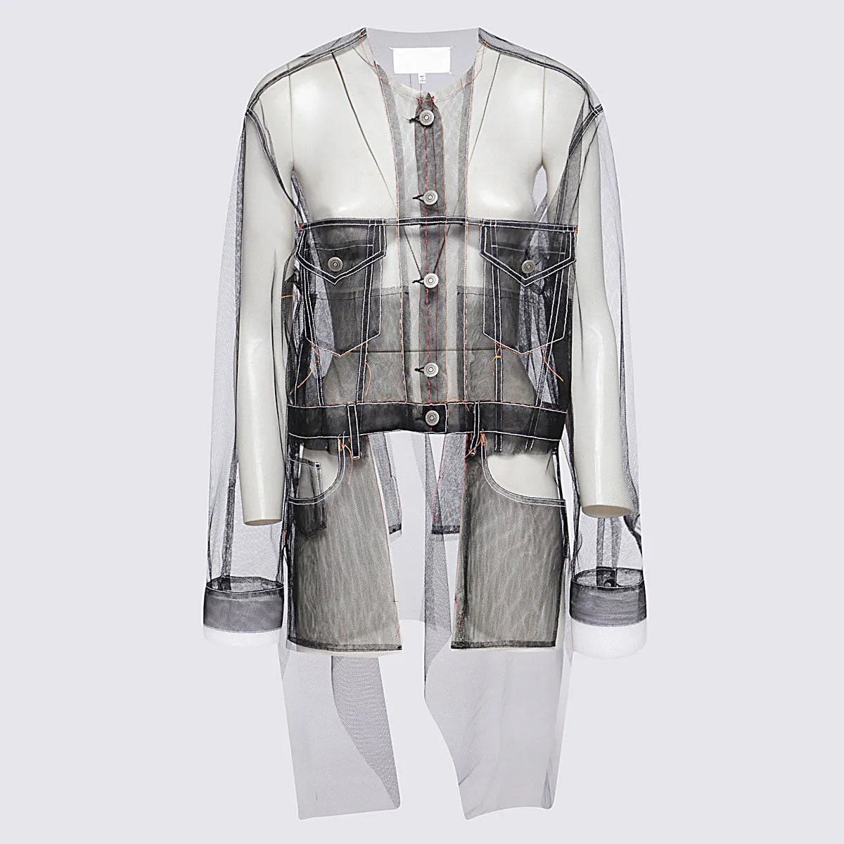 Maison Margiela Patch Pocket Sheer Coat