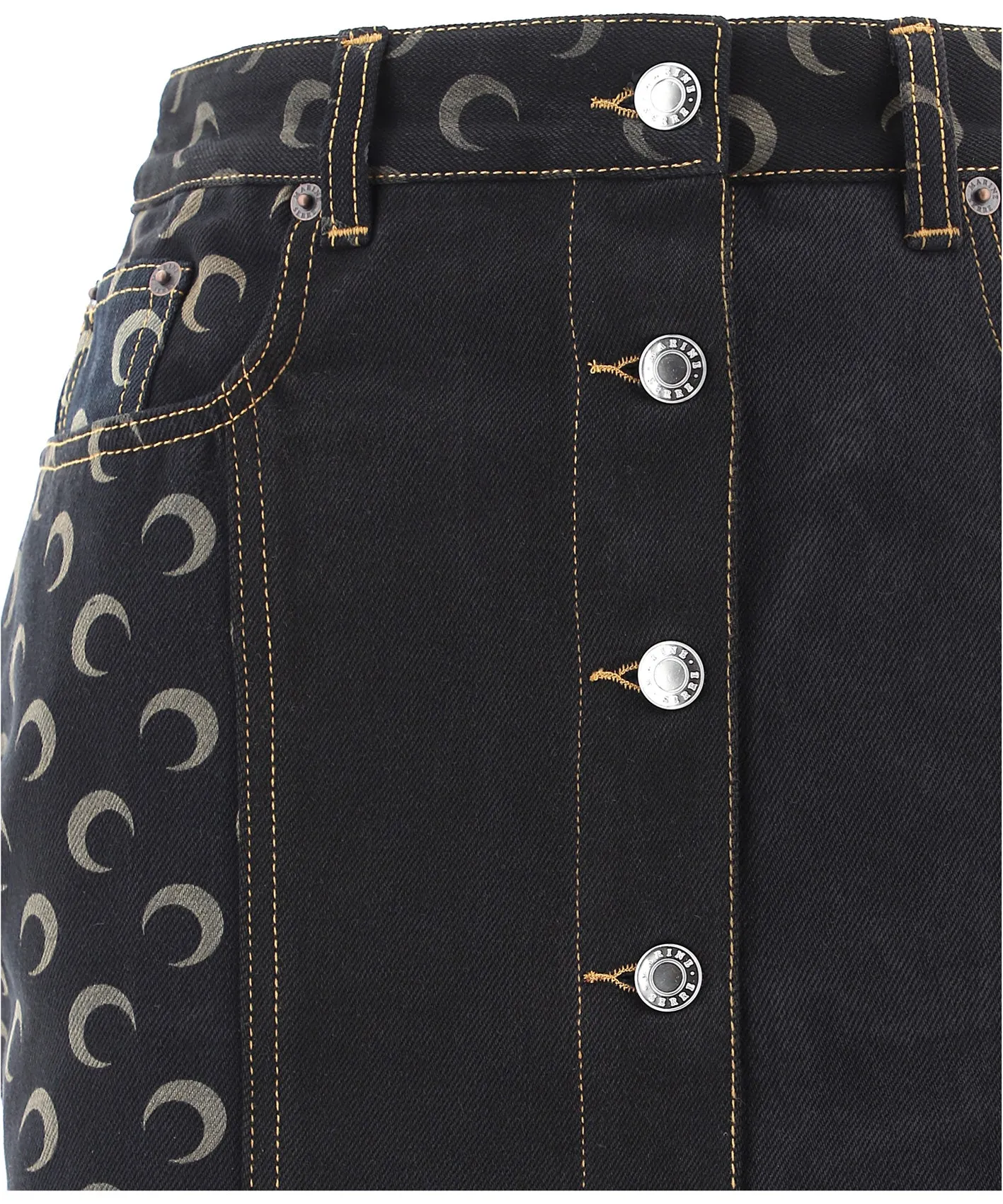 Marine Serre Crescent Moon Midi Skirt