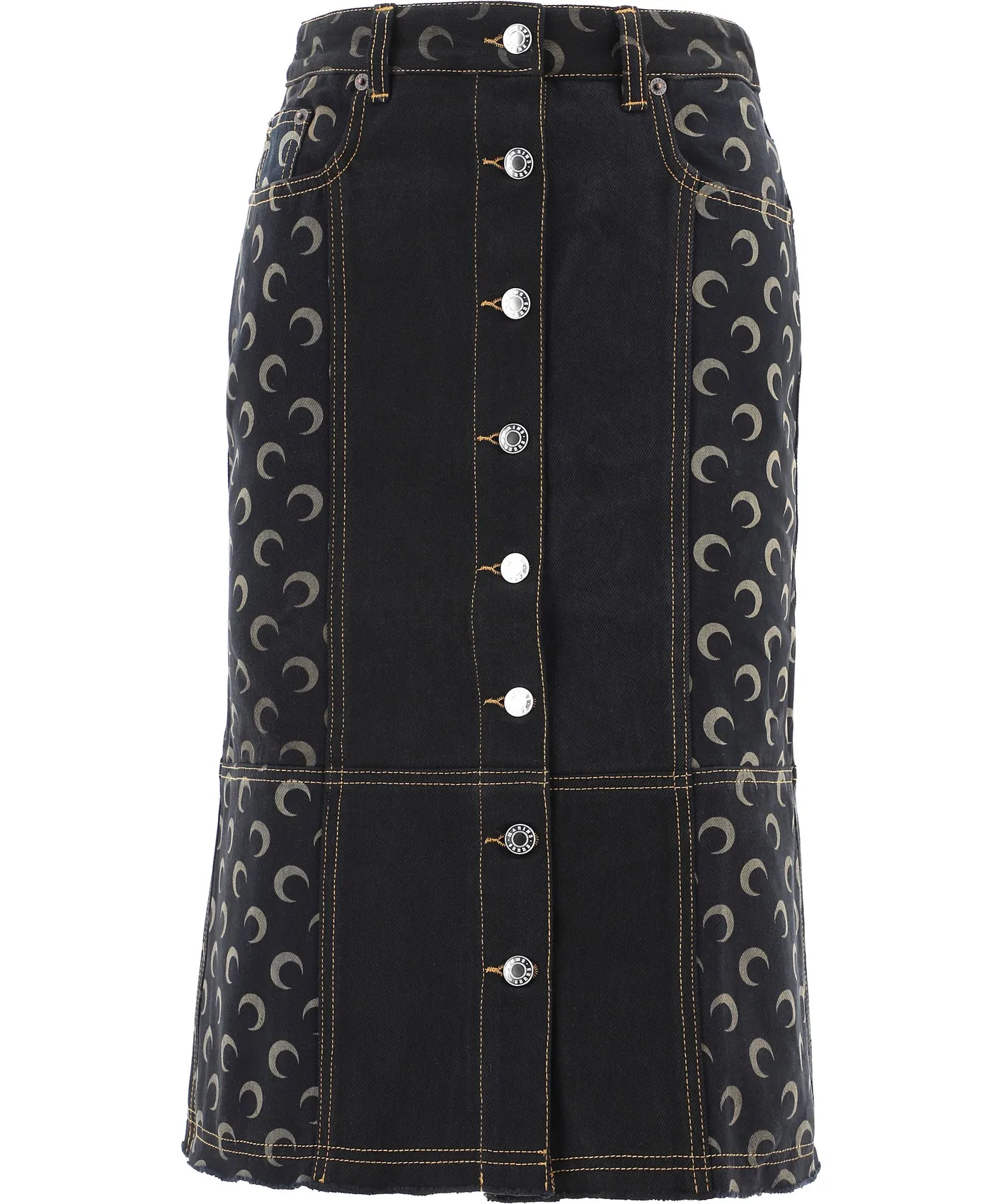 Marine Serre Crescent Moon Midi Skirt
