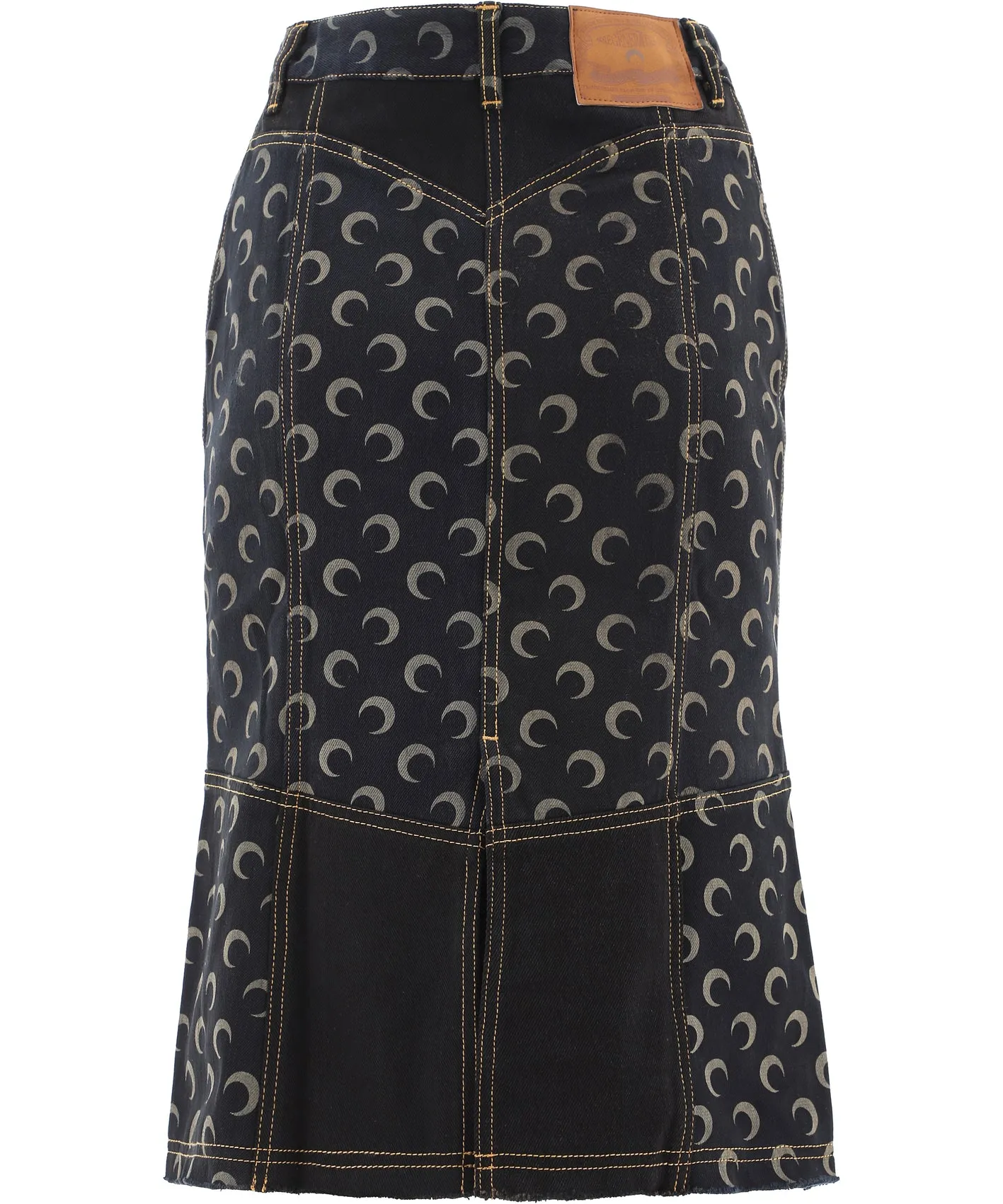 Marine Serre Crescent Moon Midi Skirt