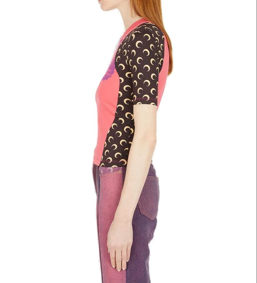 Marine Serre Moon Printed Crewneck T-Shirt