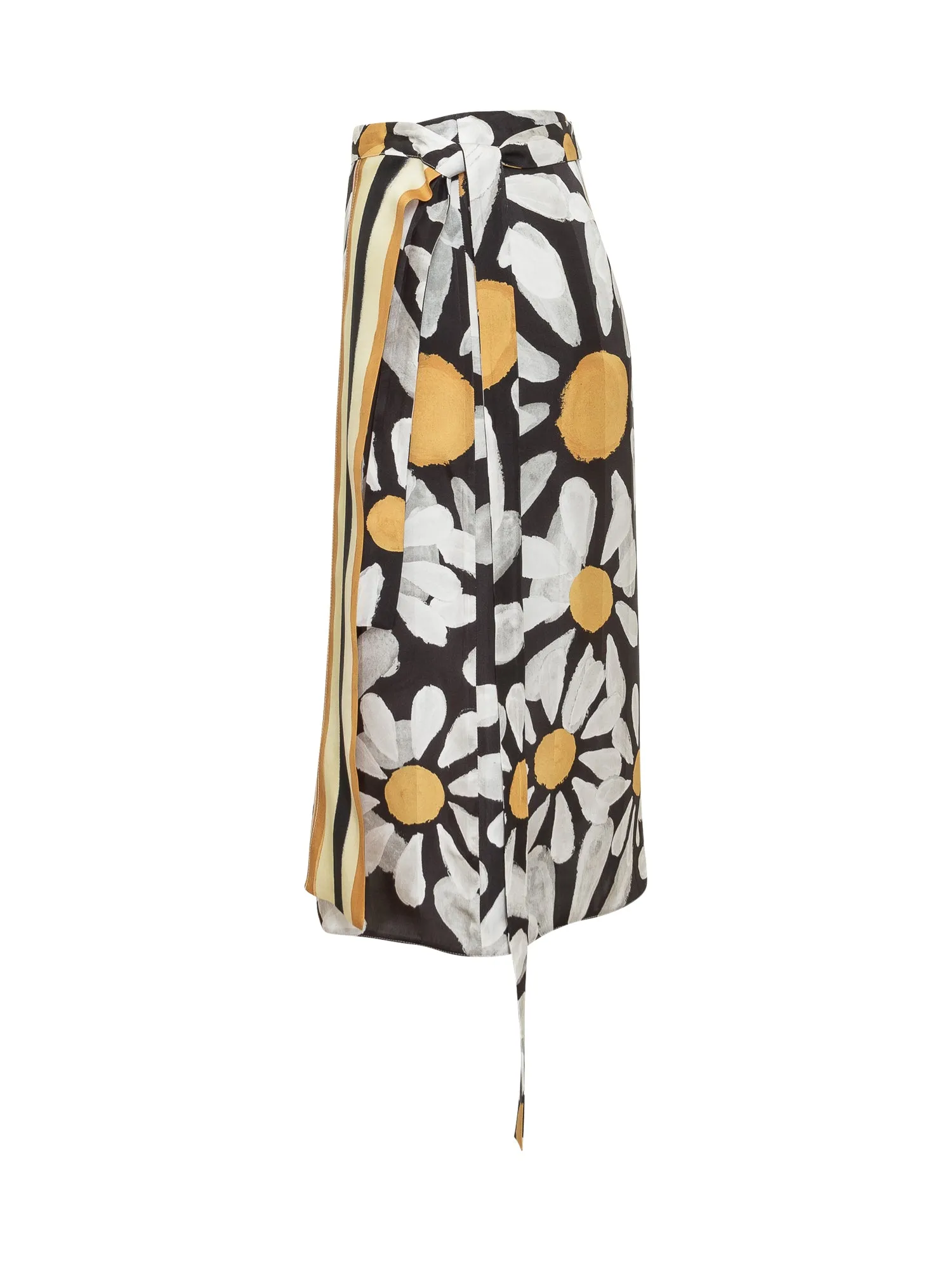 Marni Allover Floral Printed Wrapped Mini Skirt