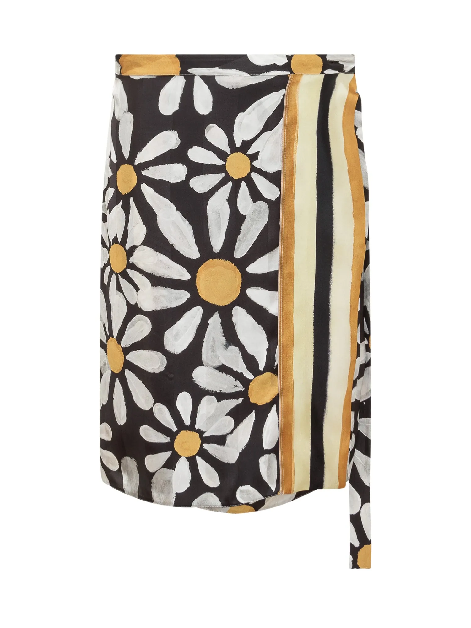 Marni Allover Floral Printed Wrapped Mini Skirt