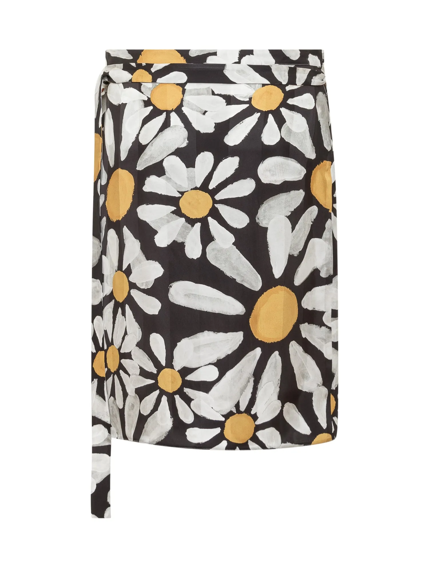 Marni Allover Floral Printed Wrapped Mini Skirt