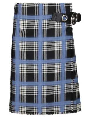 Marni Check Pleated Wrap Midi Skirt
