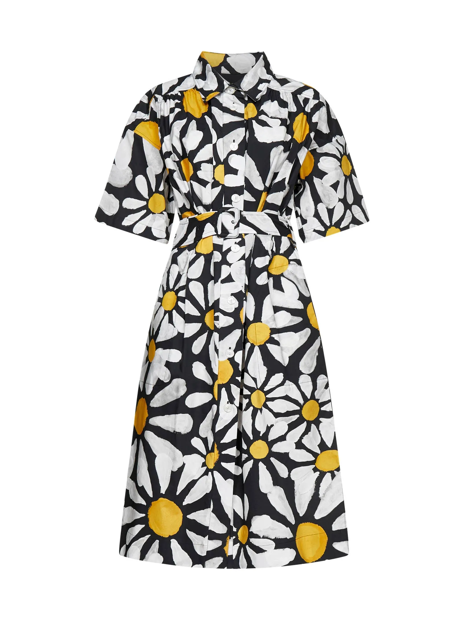 Marni Euphoria Printed Poplin Midi Shirt Dress
