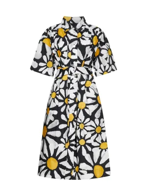 Marni Euphoria Printed Poplin Midi Shirt Dress