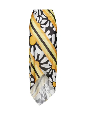 Marni Floral Printed Asymmetric Midi Skirt