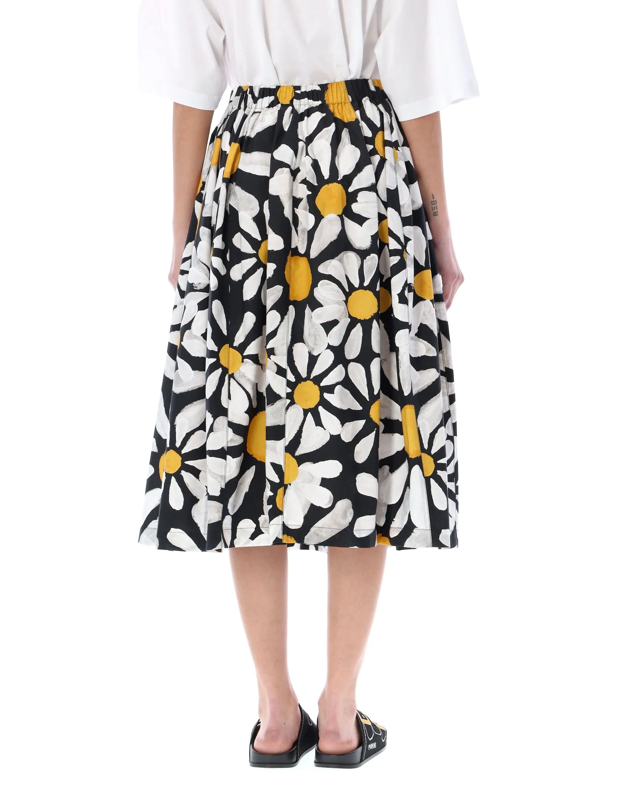 Marni Floral Printed Balloon Skirt