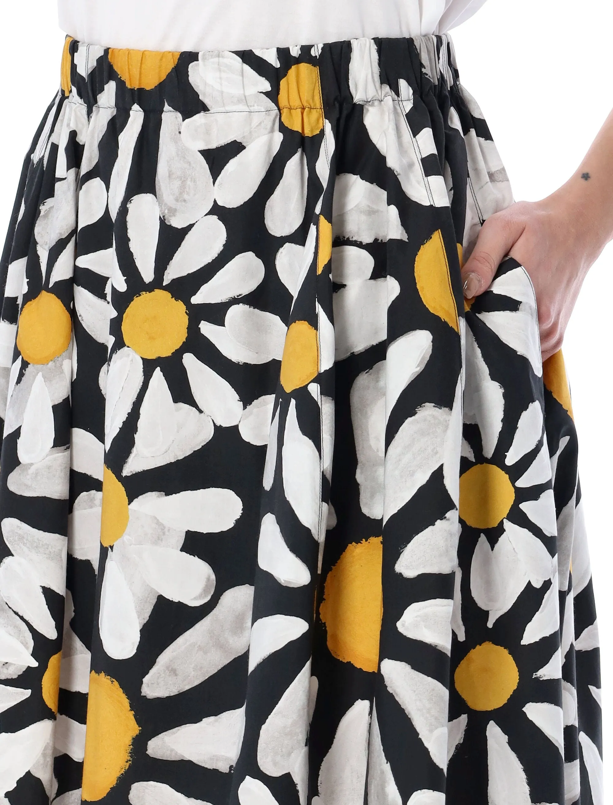 Marni Floral Printed Balloon Skirt