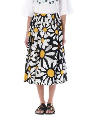 Marni Floral Printed Balloon Skirt