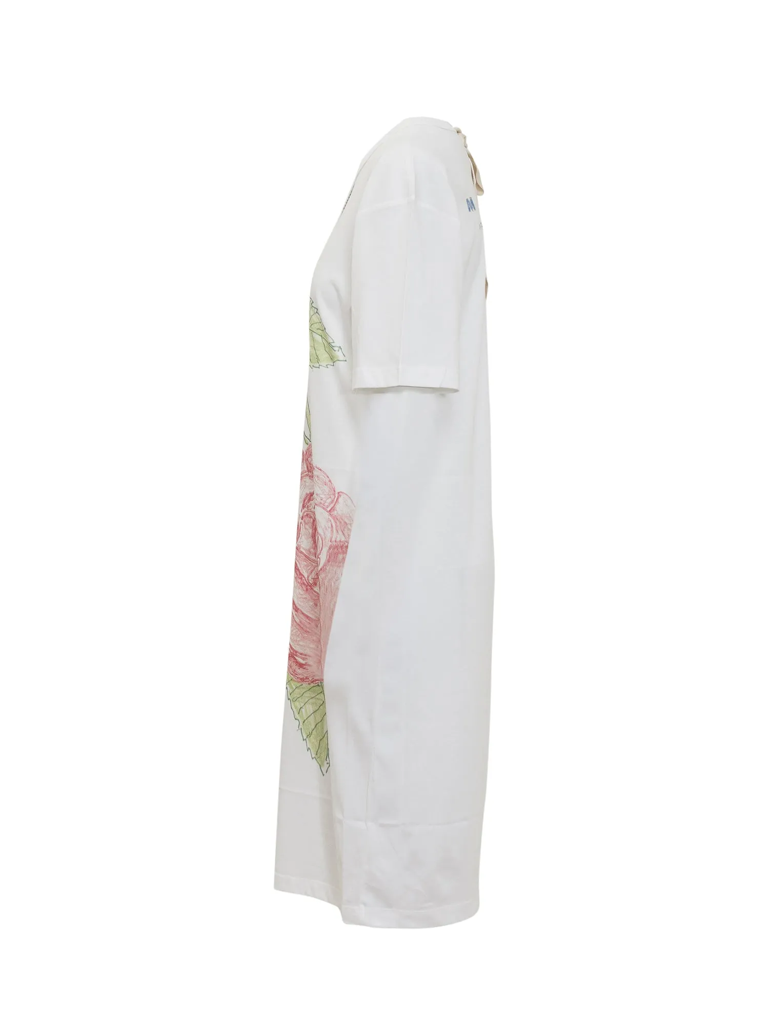 Marni Floral Printed Crewneck T-Shirt Dress