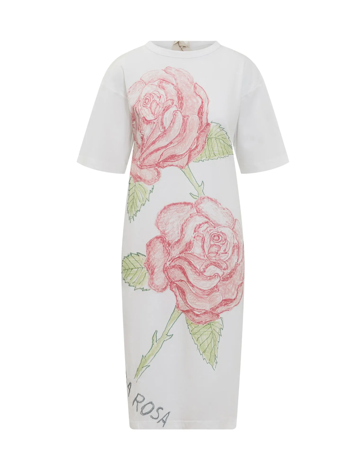 Marni Floral Printed Crewneck T-Shirt Dress