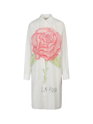 Marni La Rosa Floral Printed Shirt Dress