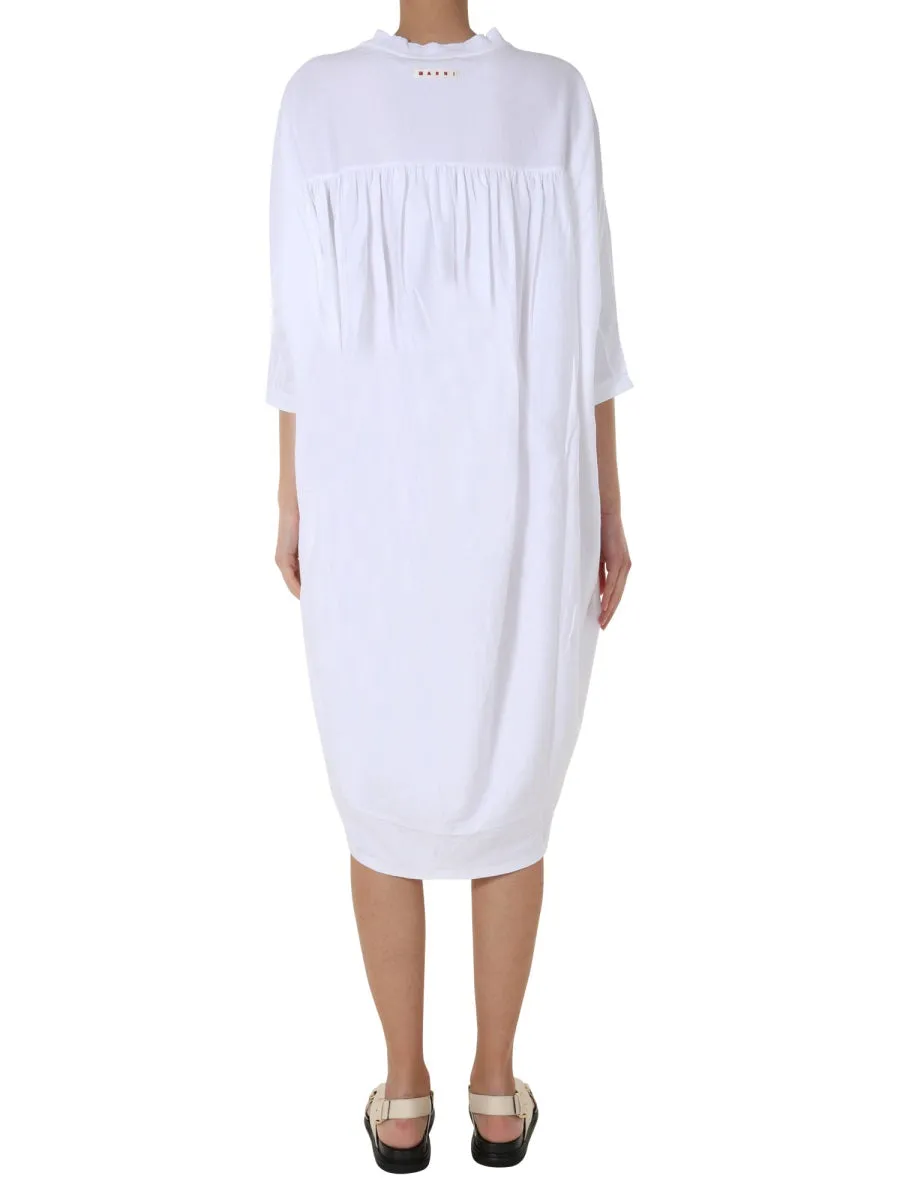 Marni Oversize Fit Midi T-Shirt Dress
