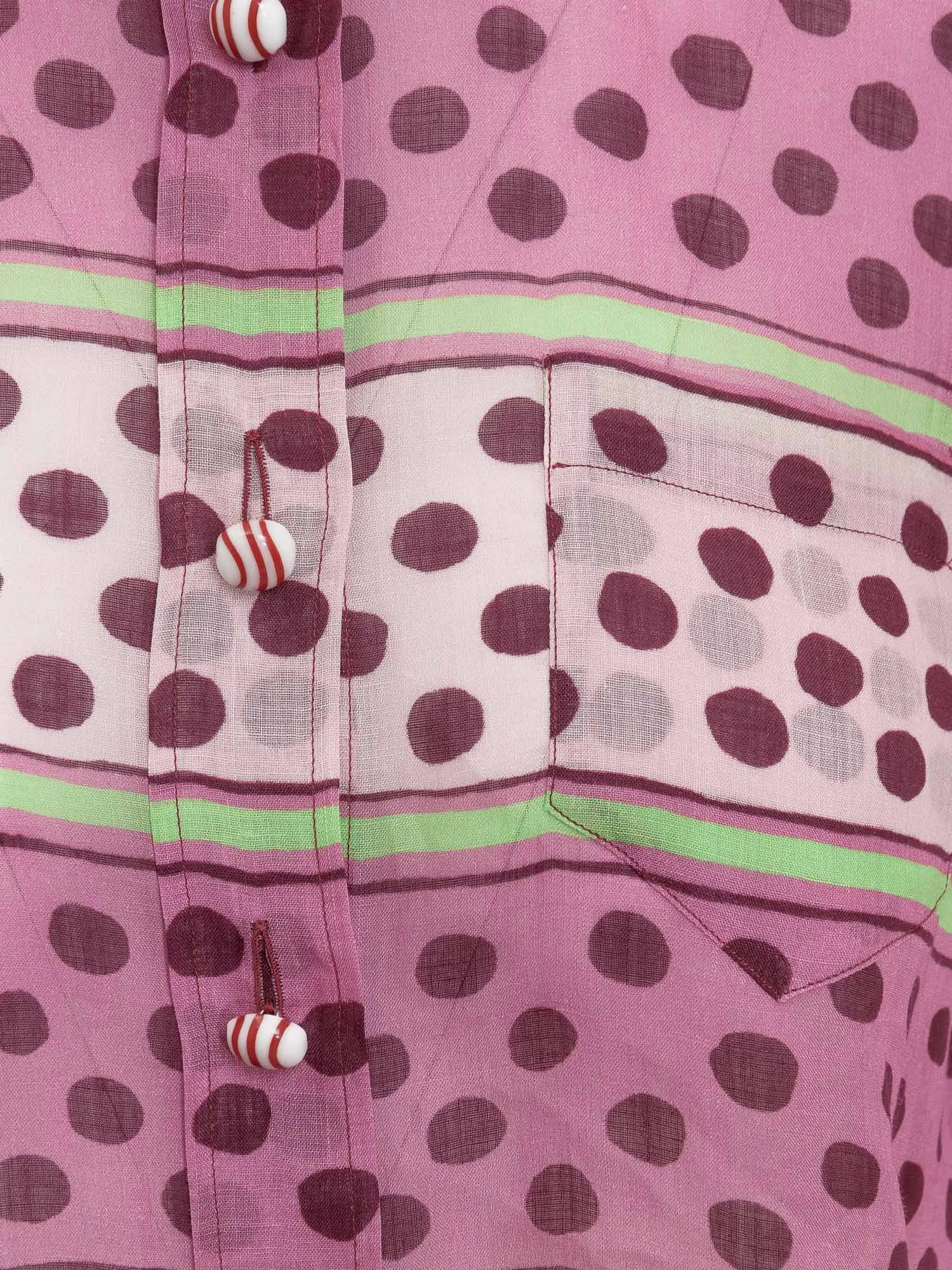 Marni Polka-Dot Printed Short-Sleeved Shirt