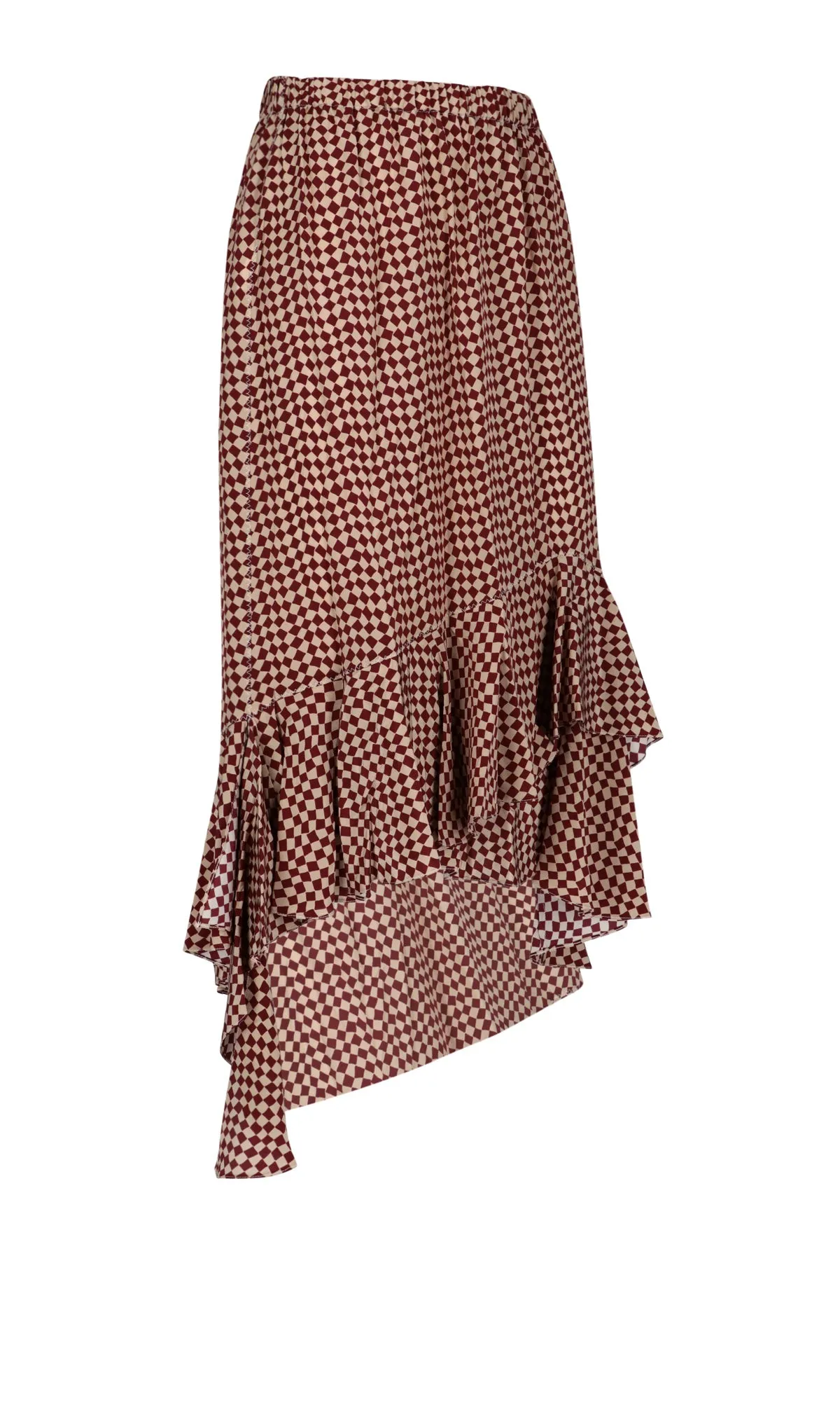 Marni Ruffled Hem Knee-Length Skirt