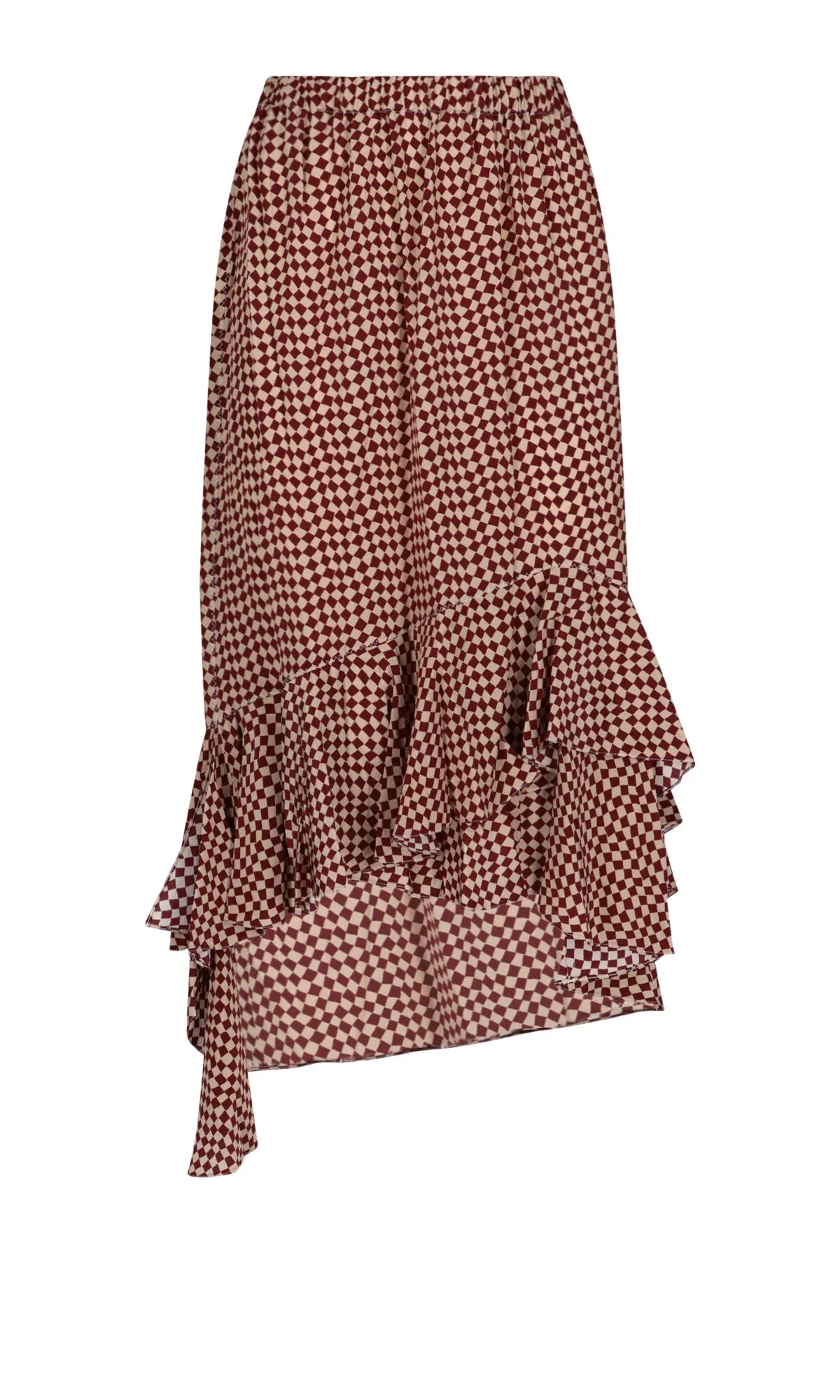 Marni Ruffled Hem Knee-Length Skirt