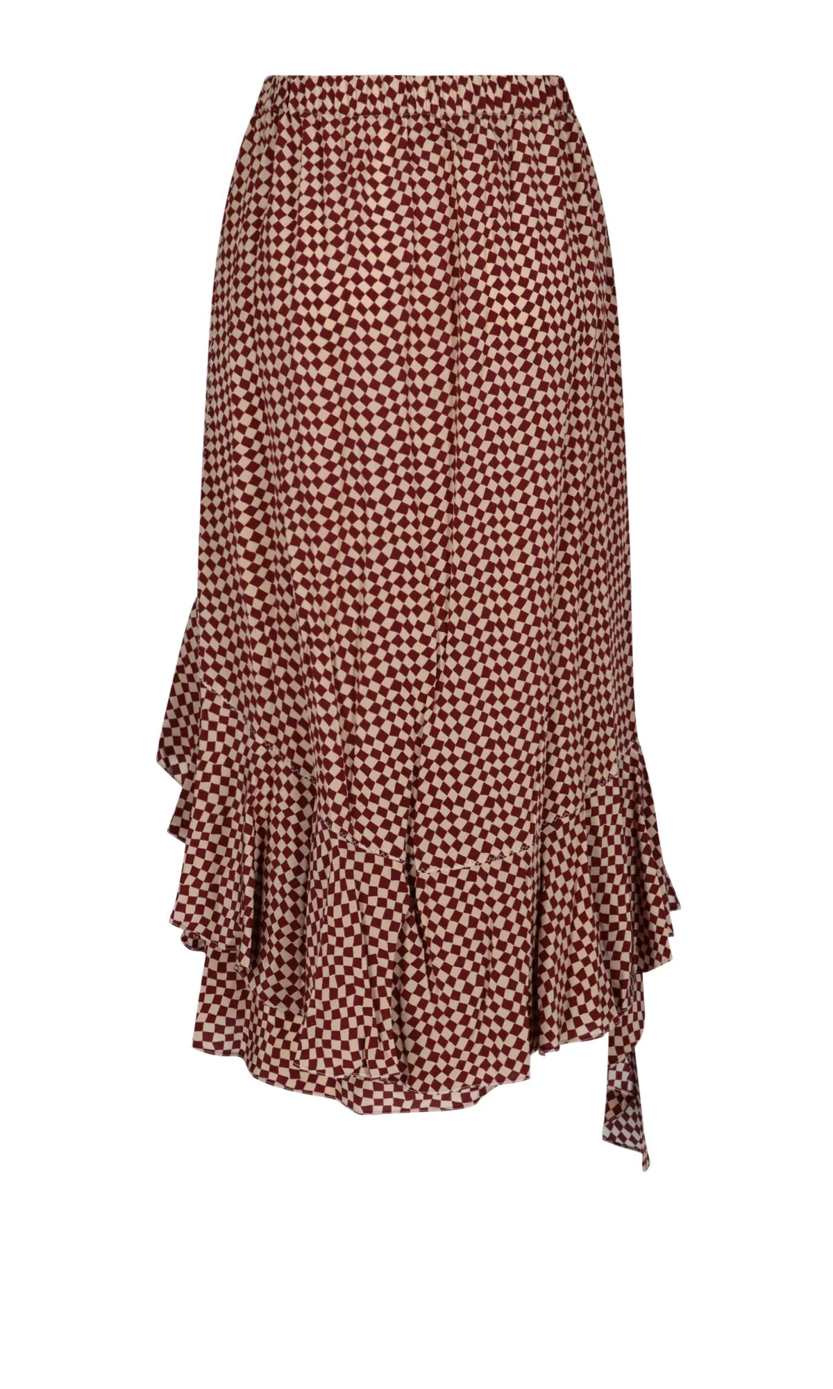 Marni Ruffled Hem Knee-Length Skirt