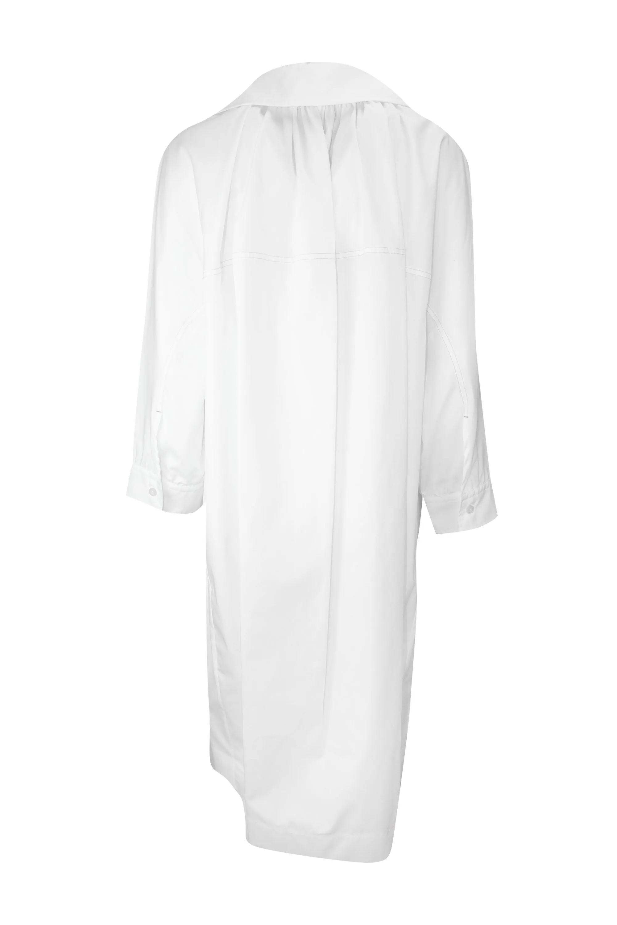 Marni Split-Neck Midi Shirt Dress