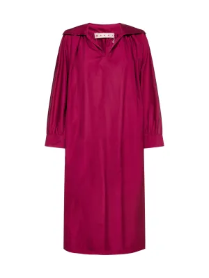 Marni Split-Neck Midi Shirt Dress