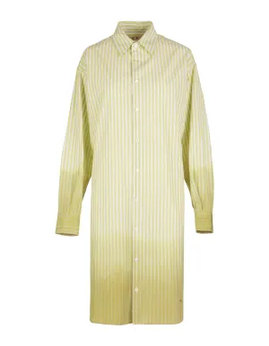 Marni Striped Long-Sleeved Shirt Dress