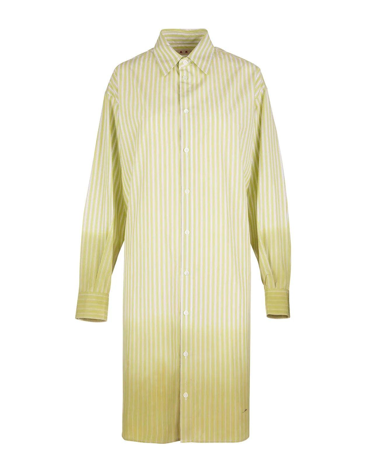 Marni Striped Long-Sleeved Shirt Dress