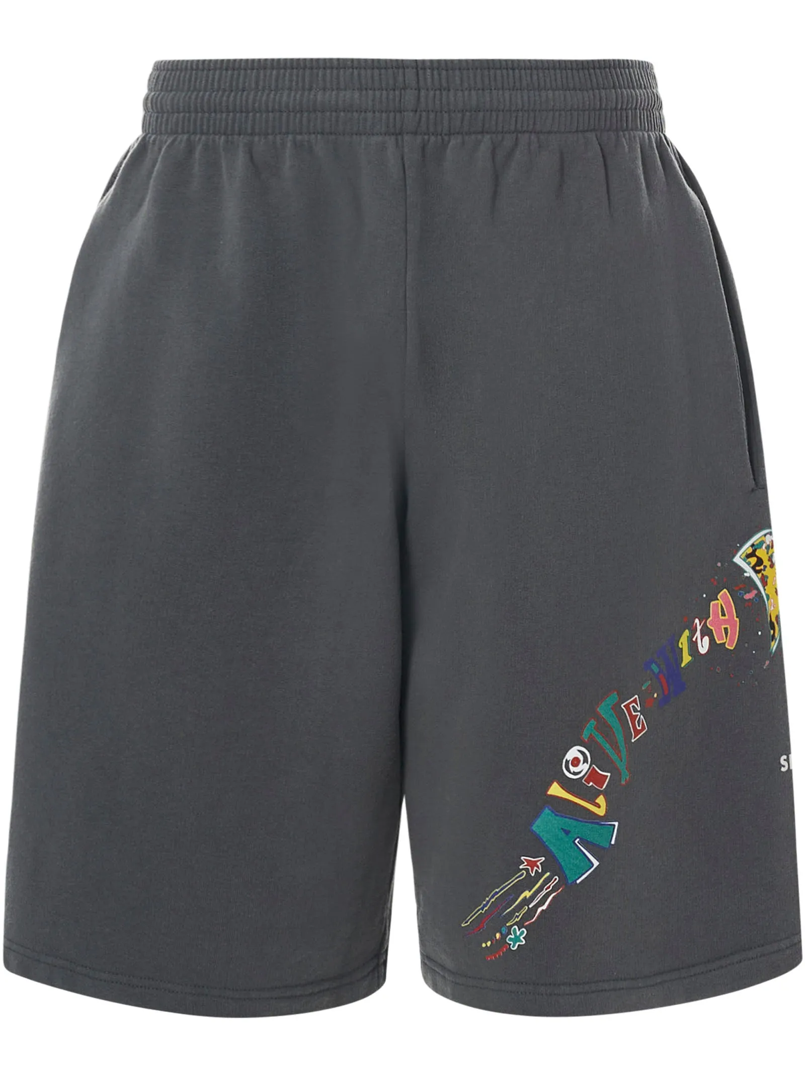 Martine Rose Graphic Print Elasticated Waist Shorts