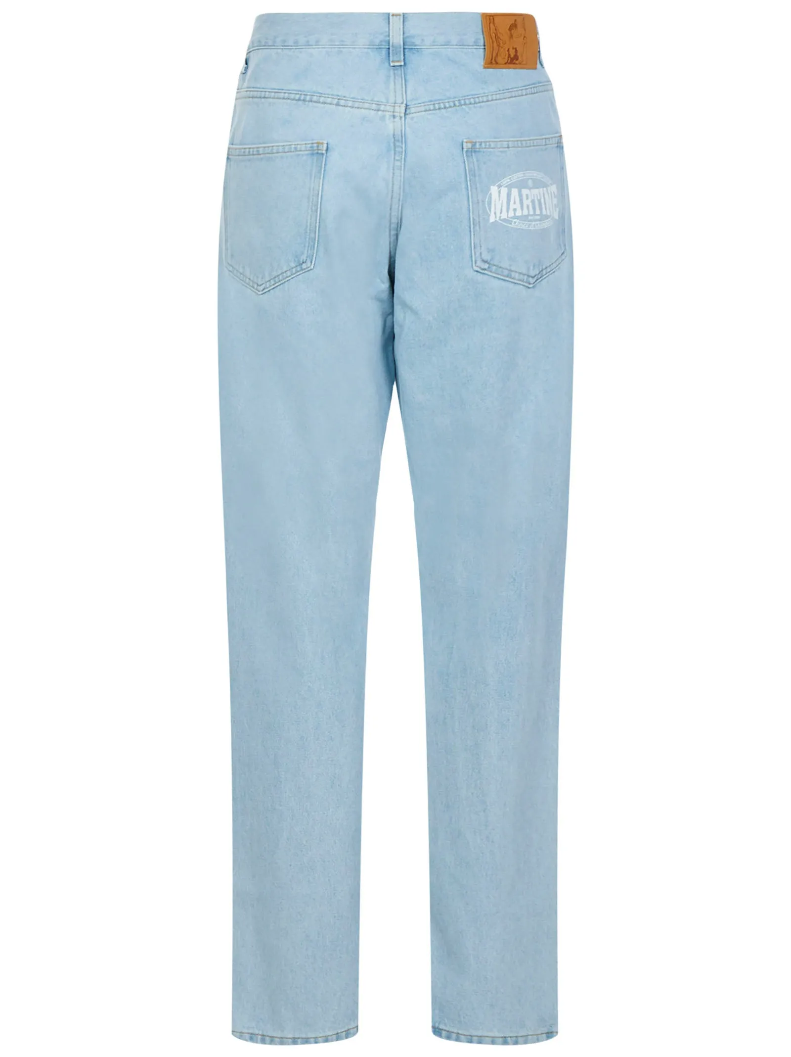 Martine Rose Logo Print Straight Leg Jeans