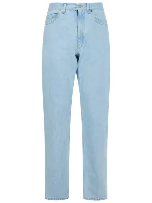 Martine Rose Logo Print Straight Leg Jeans