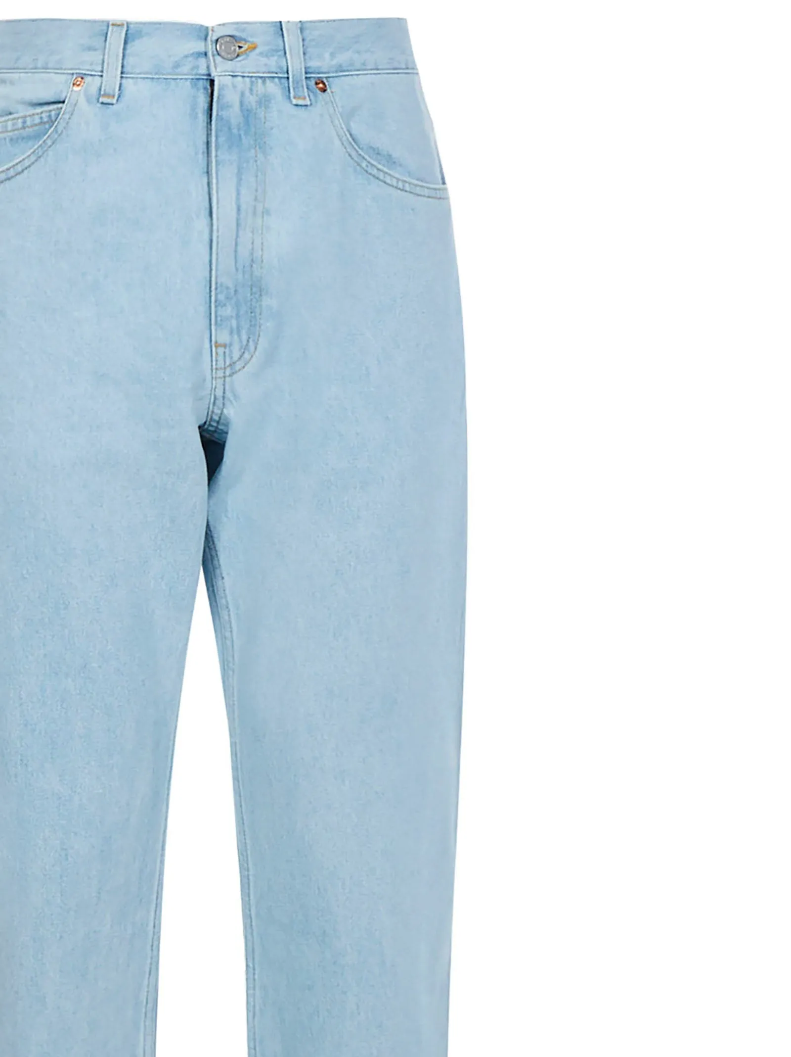 Martine Rose Logo Print Straight Leg Jeans