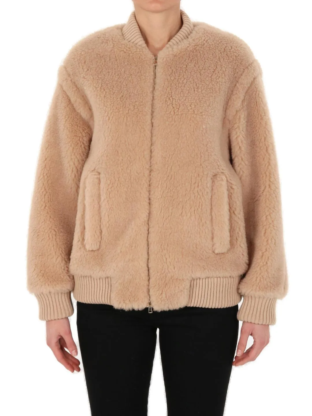 Max Mara Arcella Teddy Bomber Jacket