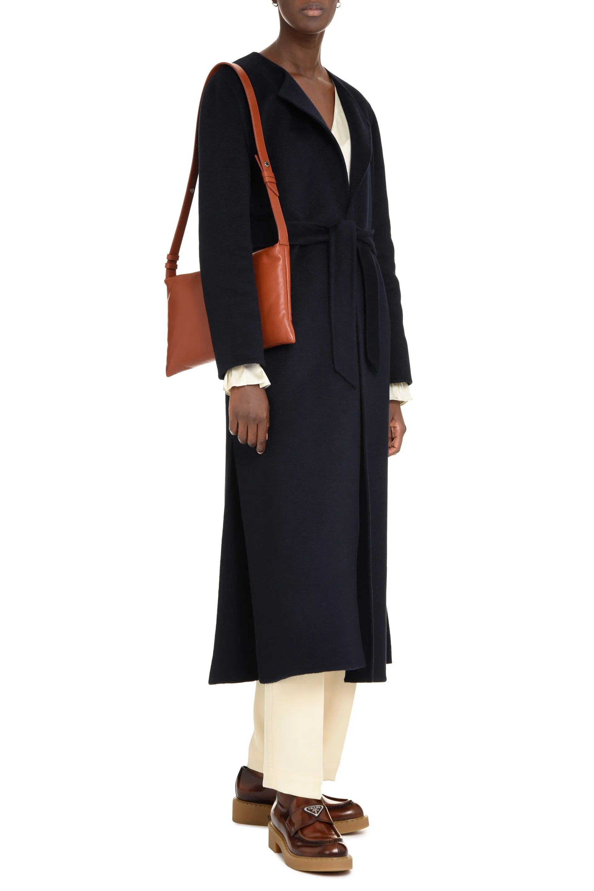 Max Mara Belted Long-Sleeved Coat