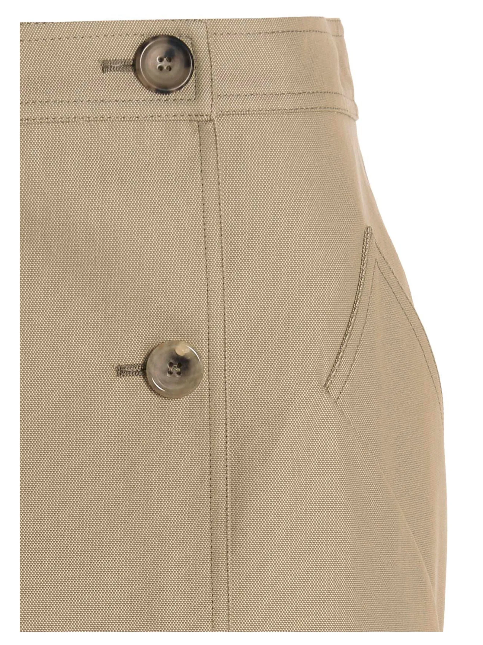 Max Mara Buttoned Wrap Mini Skirt