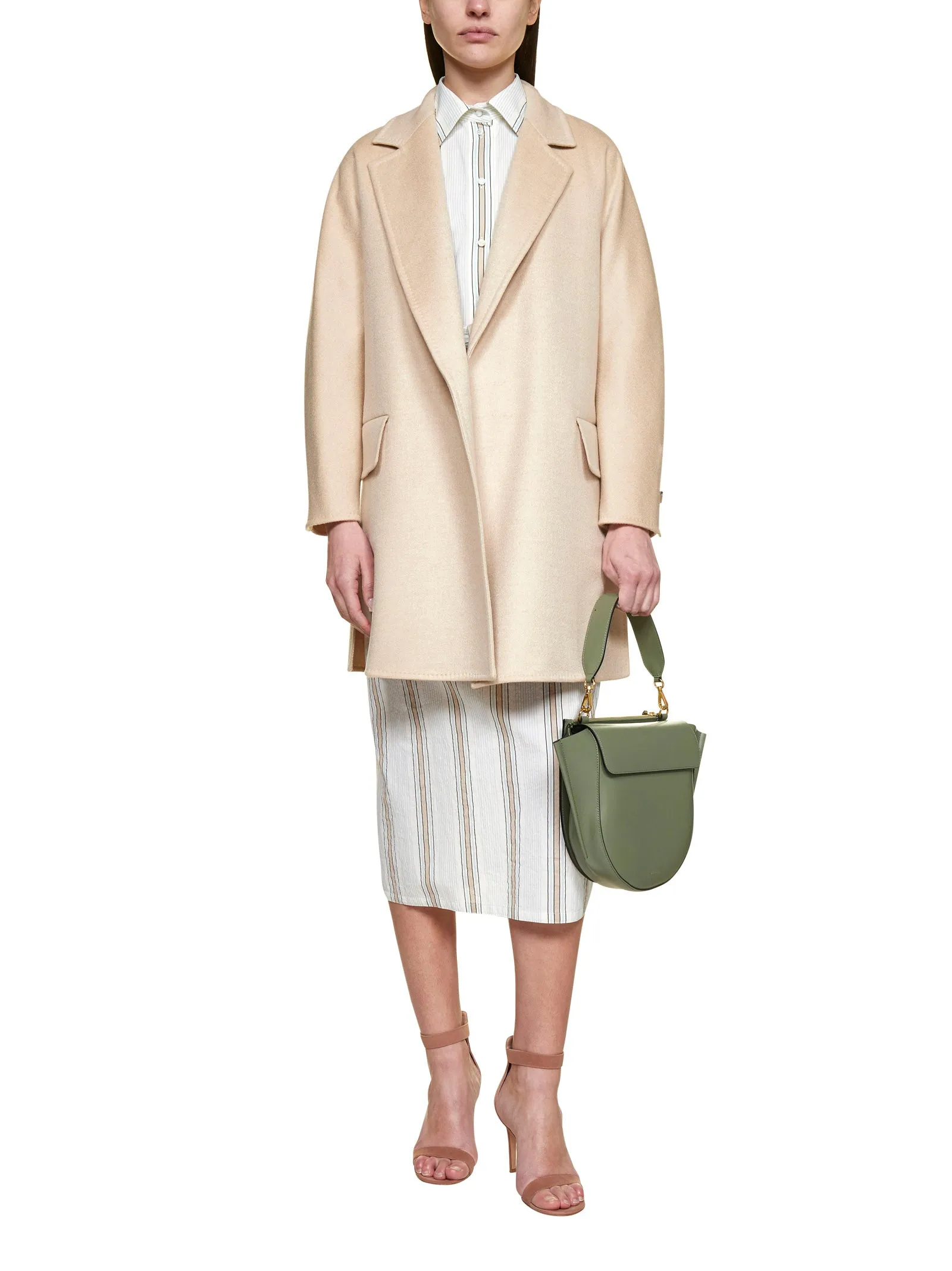 Max Mara Ferrara Button Detailed Coat
